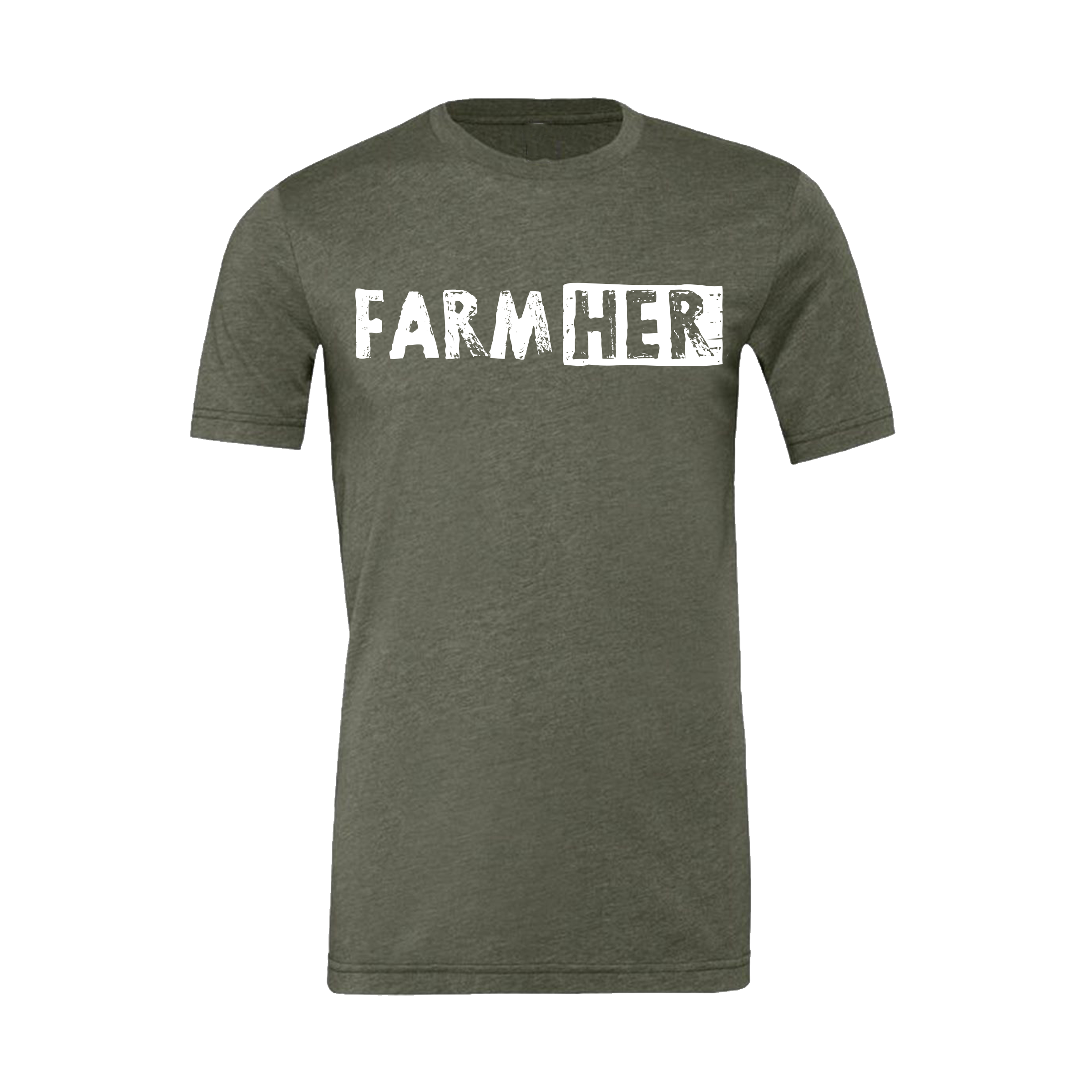 Classic FarmHer Logo Tee - Army Green
