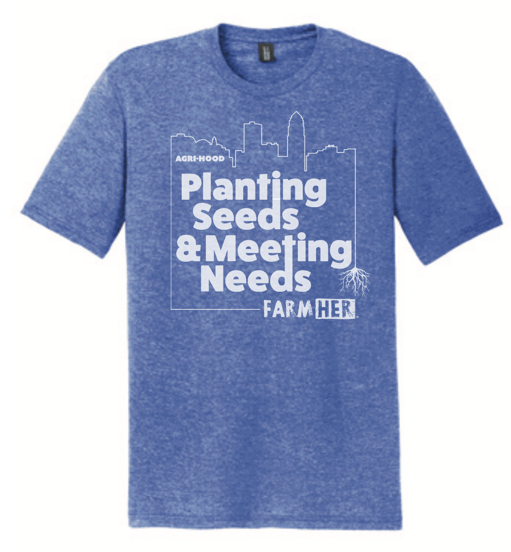"Planting Seeds & Meeting Needs" FarmHer Graphic Tee For Charity
