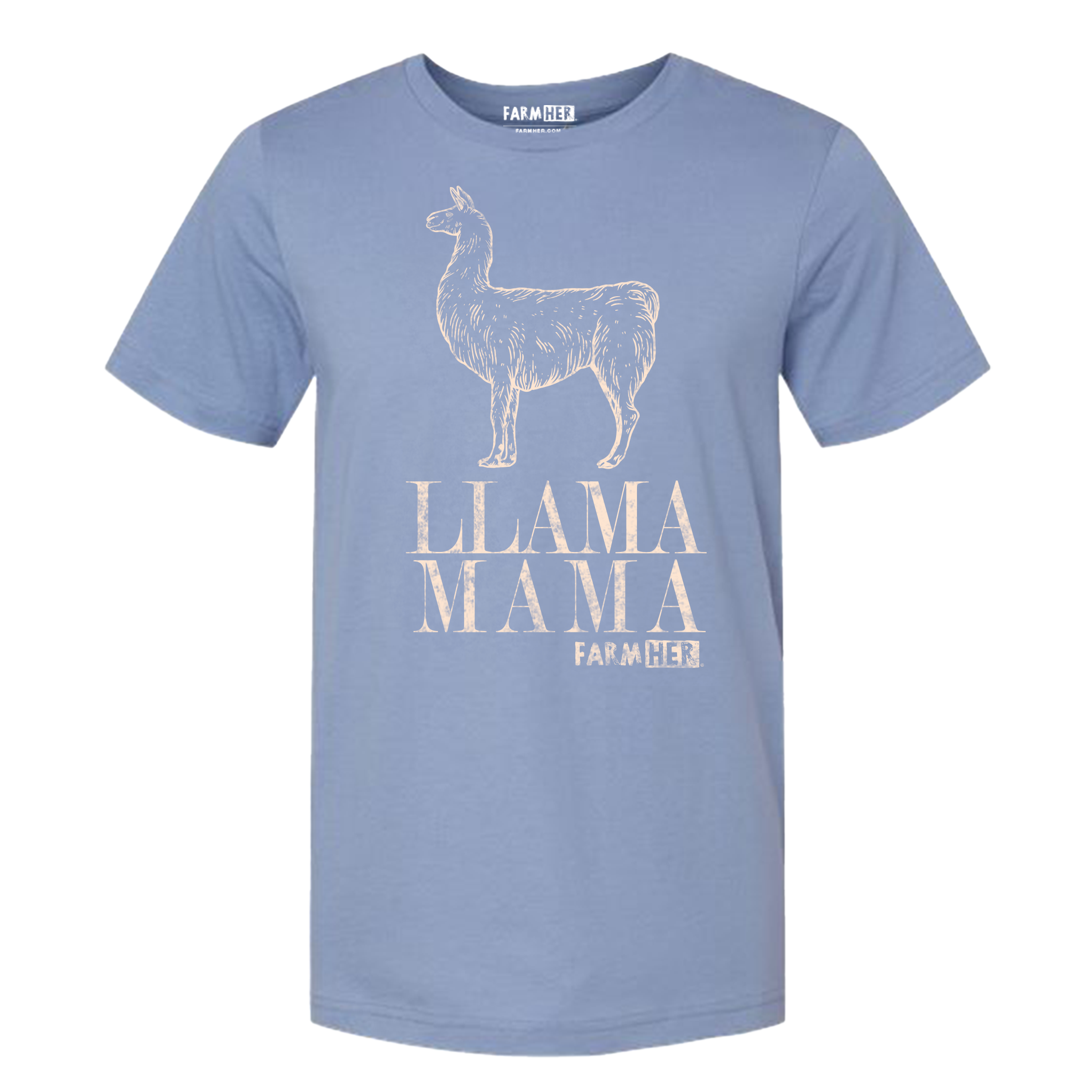 Llama Mama T-Shirt Lavender Blue