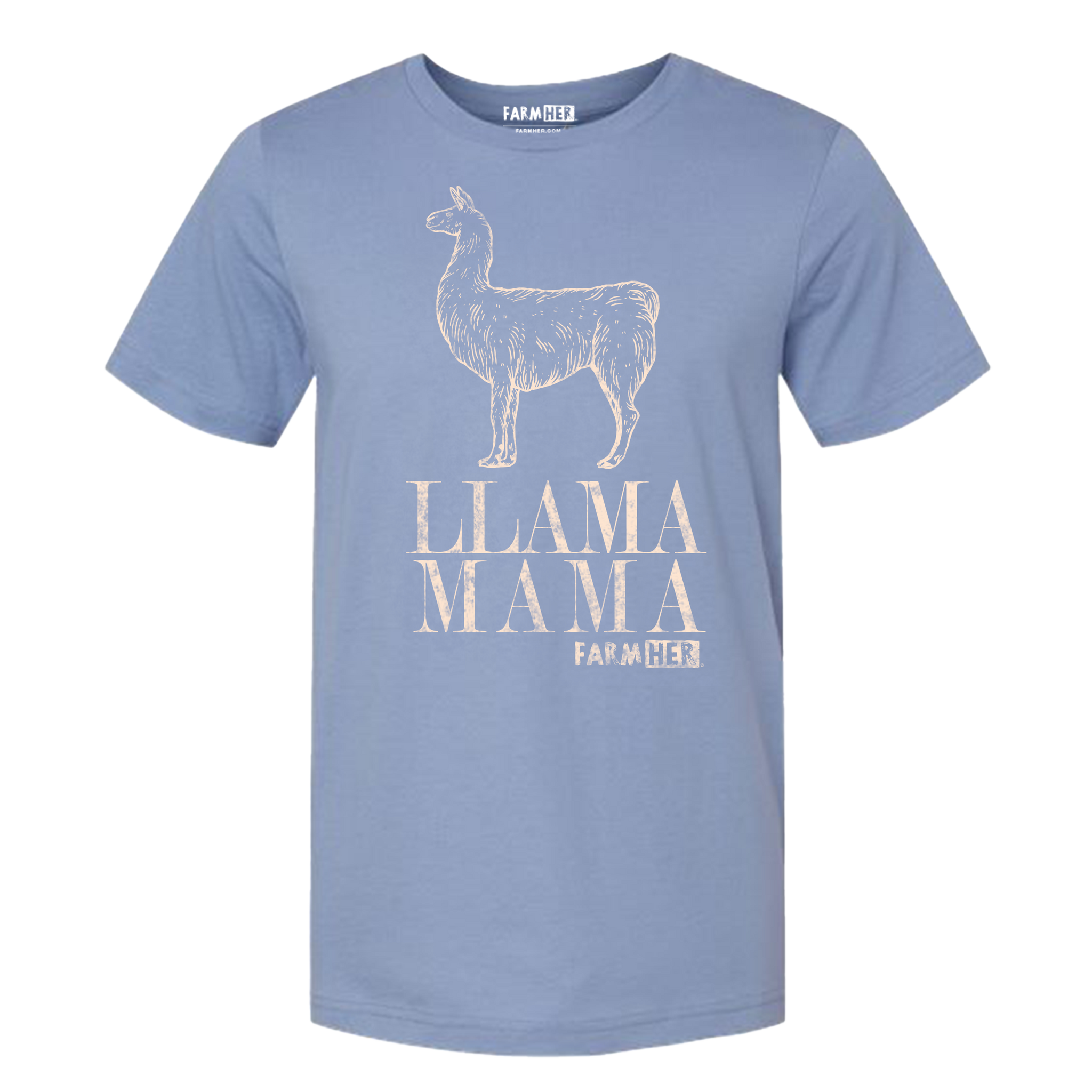 Llama Mama T-Shirt Lavender Blue