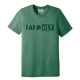 Classic FarmHer Logo Tee - Grass Green