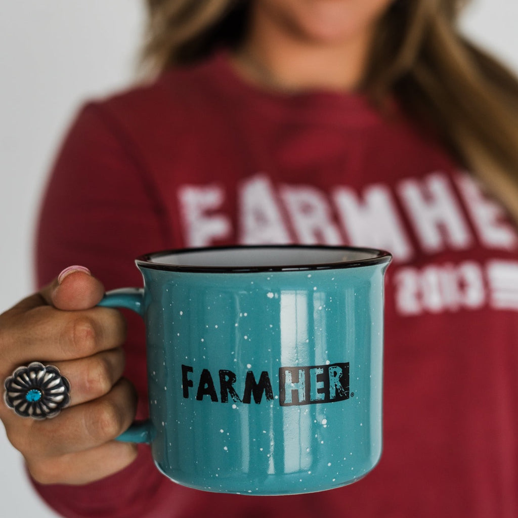 FarmHer Turquoise Coffee Mug