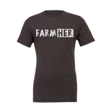 Classic FarmHer Logo Tee - Dark Grey