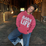 Barn Life Hoodie Red