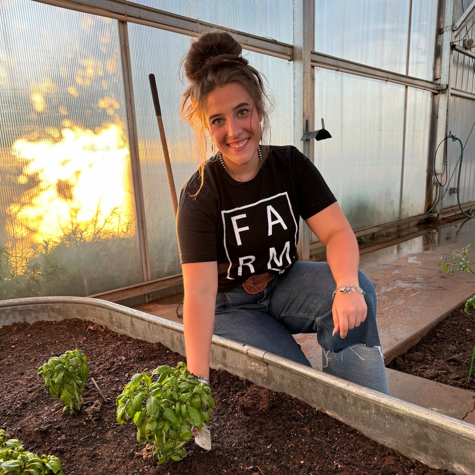 T-Shirt "F A R M" Black FarmHer