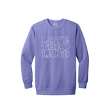 Love the Land Sweatshirt Lavender