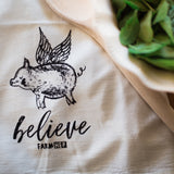 Dish Towel "Believe Pig" FarmHer
