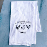 Dish Towel "It Takes All Kinds" FarmHer